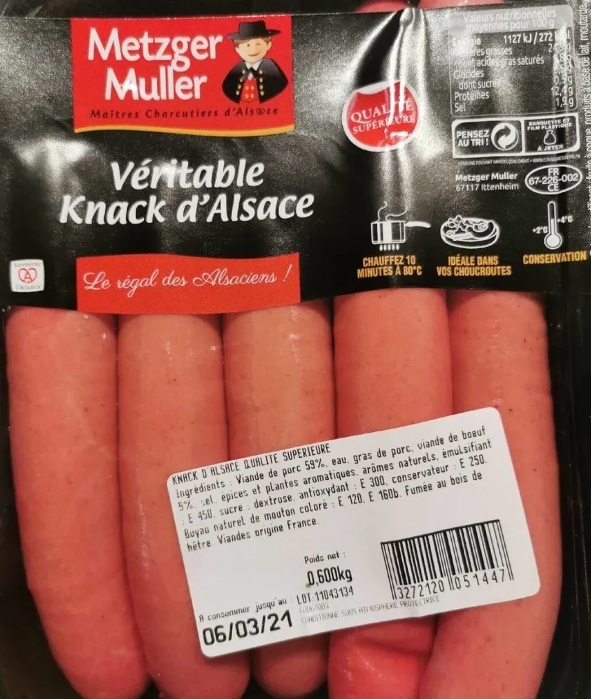 Véritable Knack d'Alsace