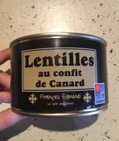 Lentilles au confit de canard