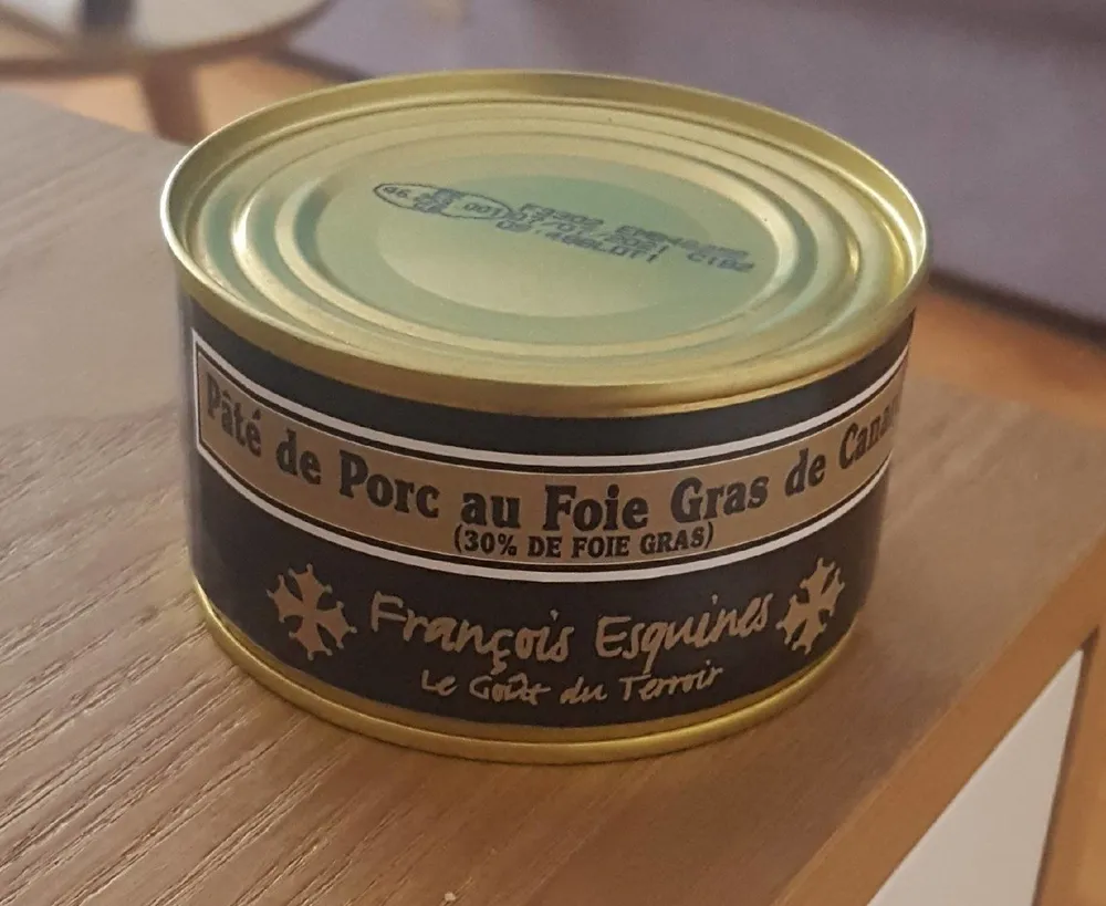 Pâté de porc au foie gras de canard