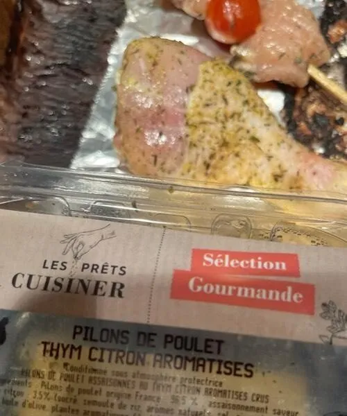 Pilons de poulet thym citron