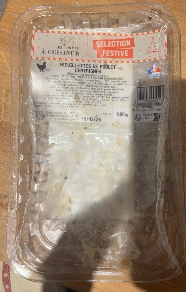 Aiguillettes de poulet Chataigne