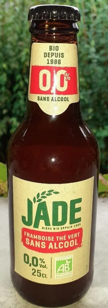 Bière Bio Jade Framboise Thé Vert sans alcool