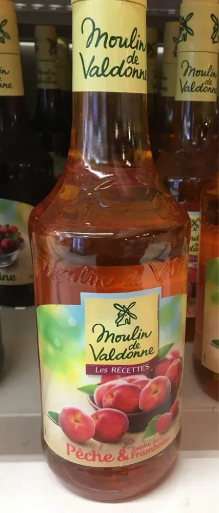 Sirop peche et touche de Framboise