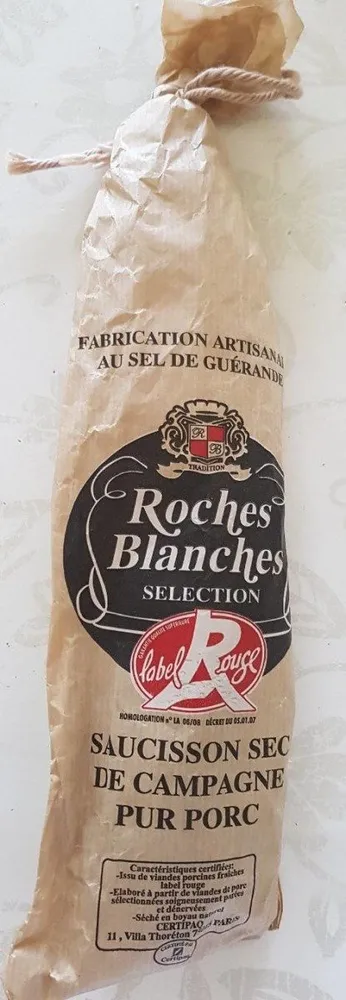 Saucisson Sec De Campagne Pur Porc
