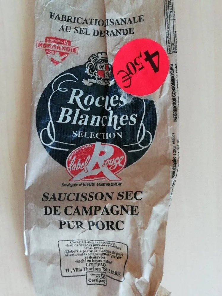 Saucisson sec de campagne - Label rouge