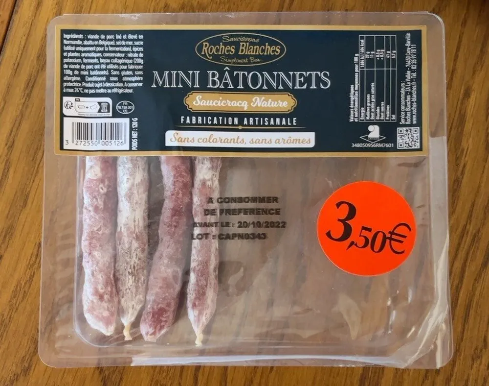 Mini batonnets Saucicrocq nature