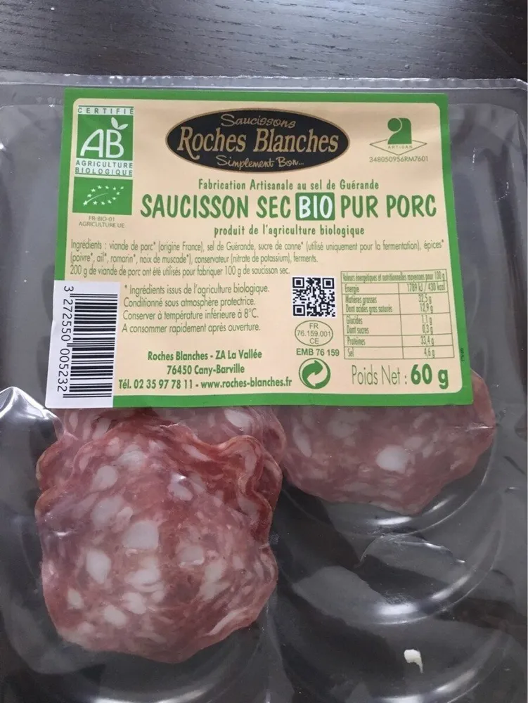 Saucisson Sec BIO pur porc