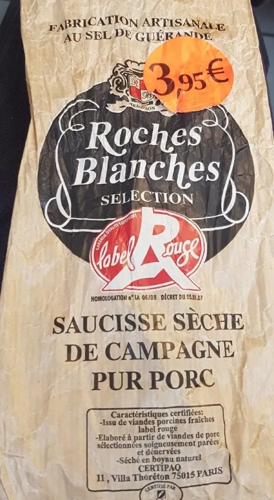 Saucisse sèche de campagne pur porc