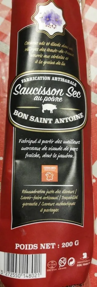 Saucisson sec au poivre