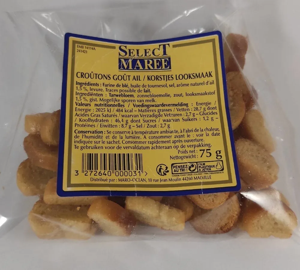 Croûtons Goût Ail