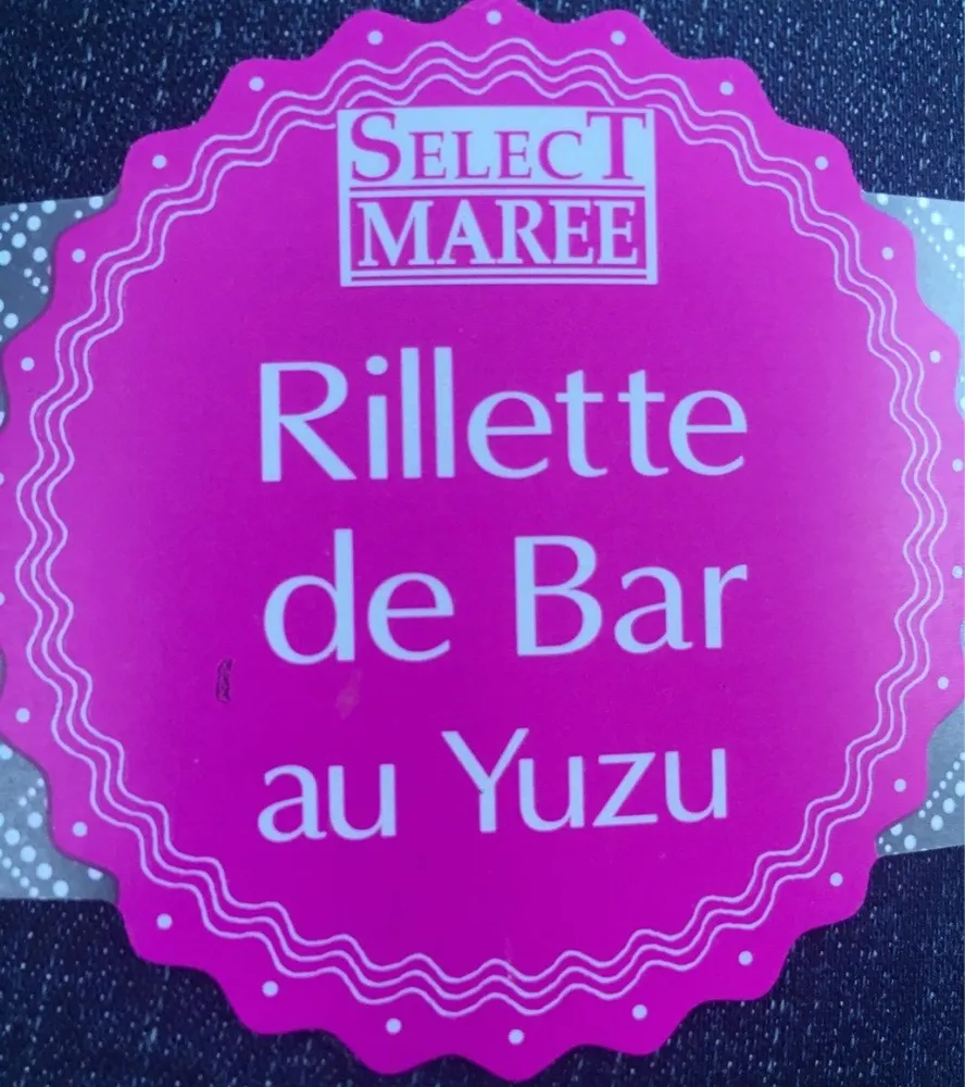 Rillettes de bar au Yuzu