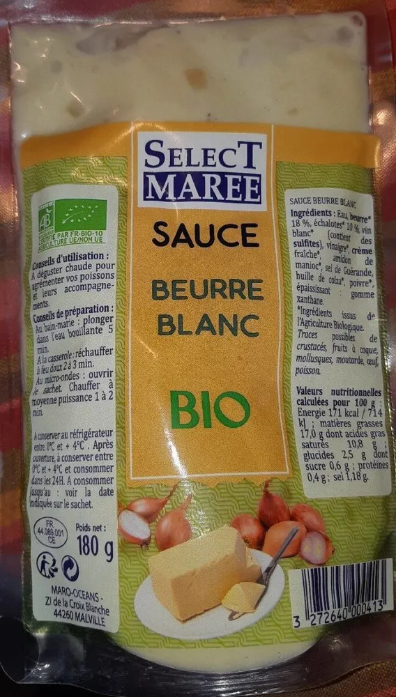 Sauce beurre  blanc