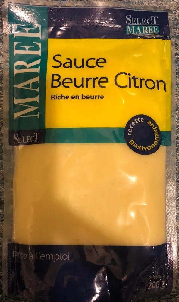 Maree Sauce Beurre Citron