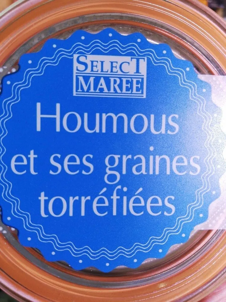 Houmous et ses graines torréfiées