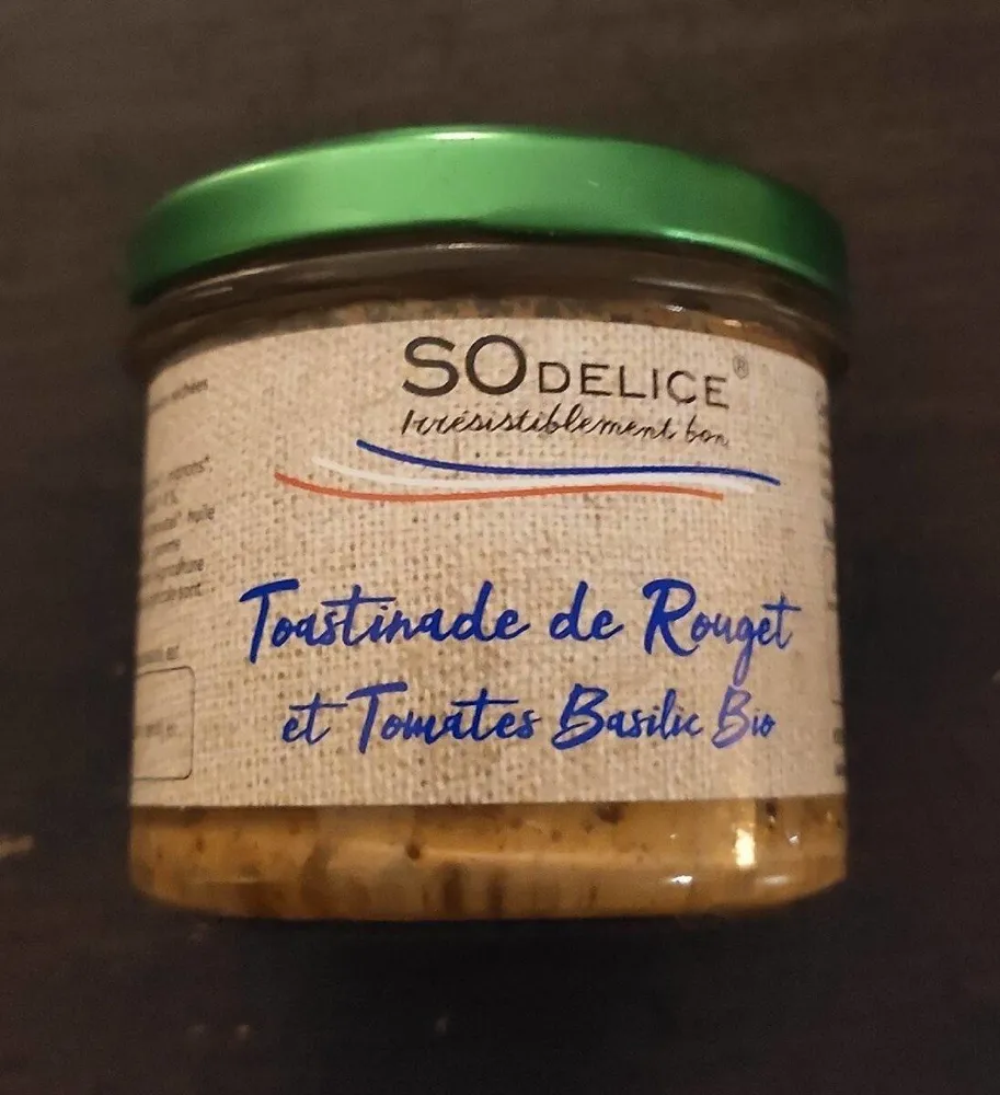 Toastinade de Rouget et tomates basilic bio
