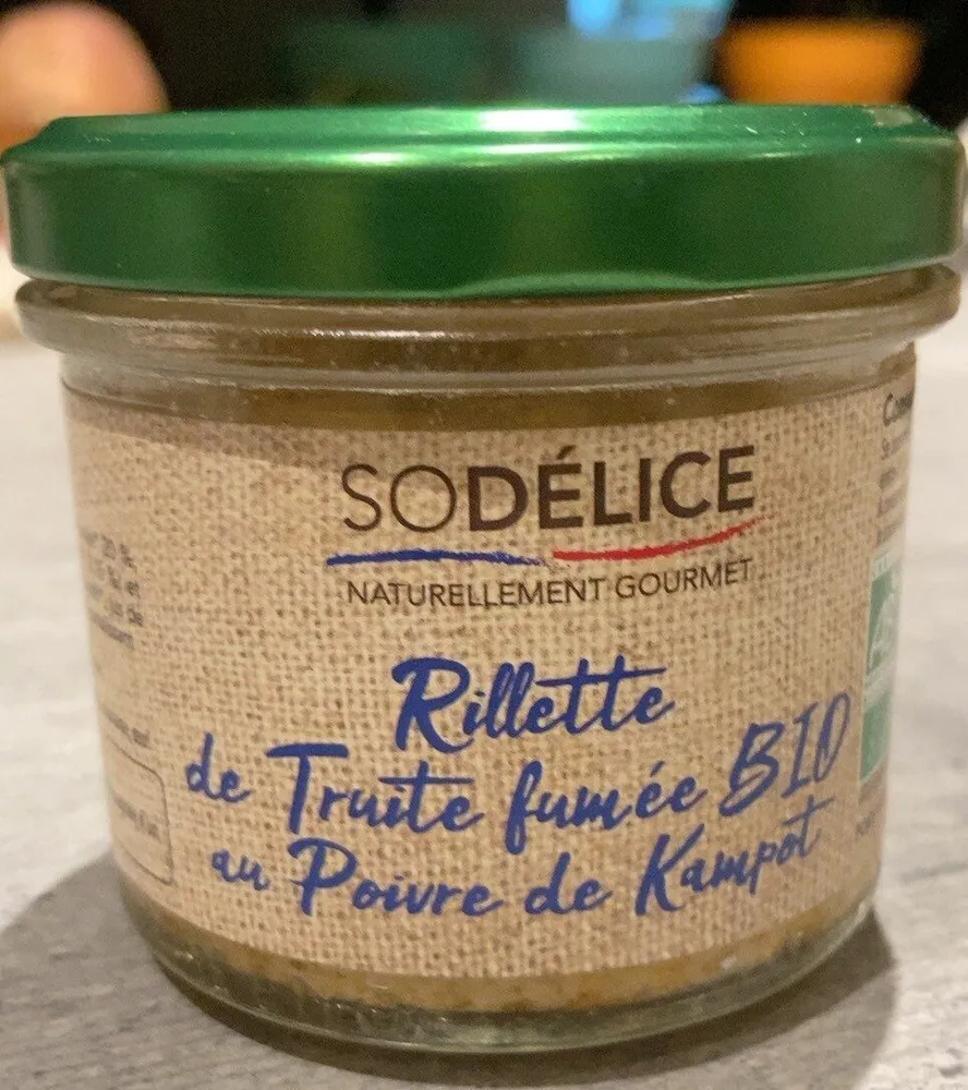 Rillette de Truite fumée BIO au poivre de Kampot
