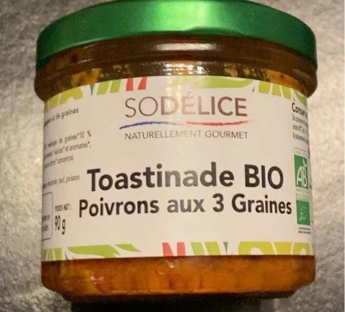 Toastinade boi poivrons aux 3 graines