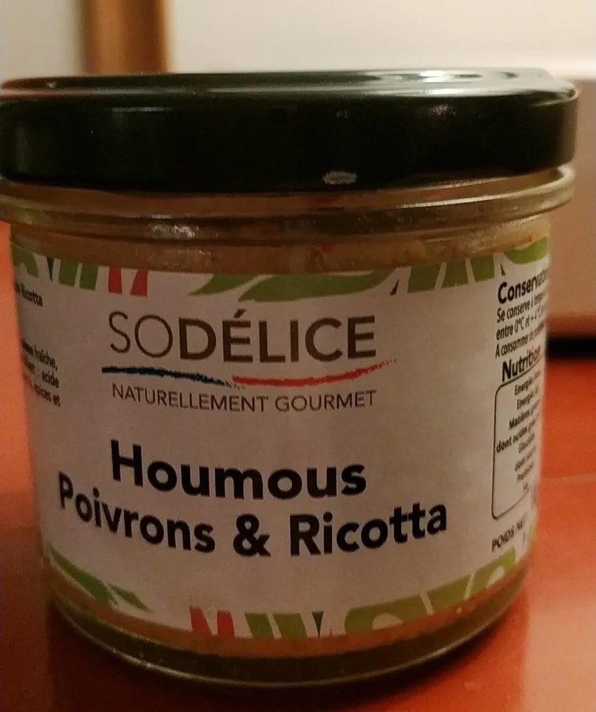 Houmous poivron et ricotta