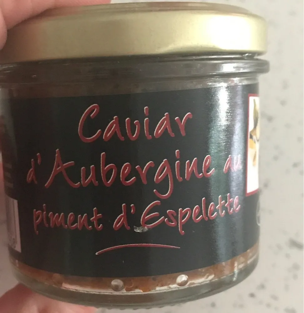 Caviar aubergine au piment d'espelette