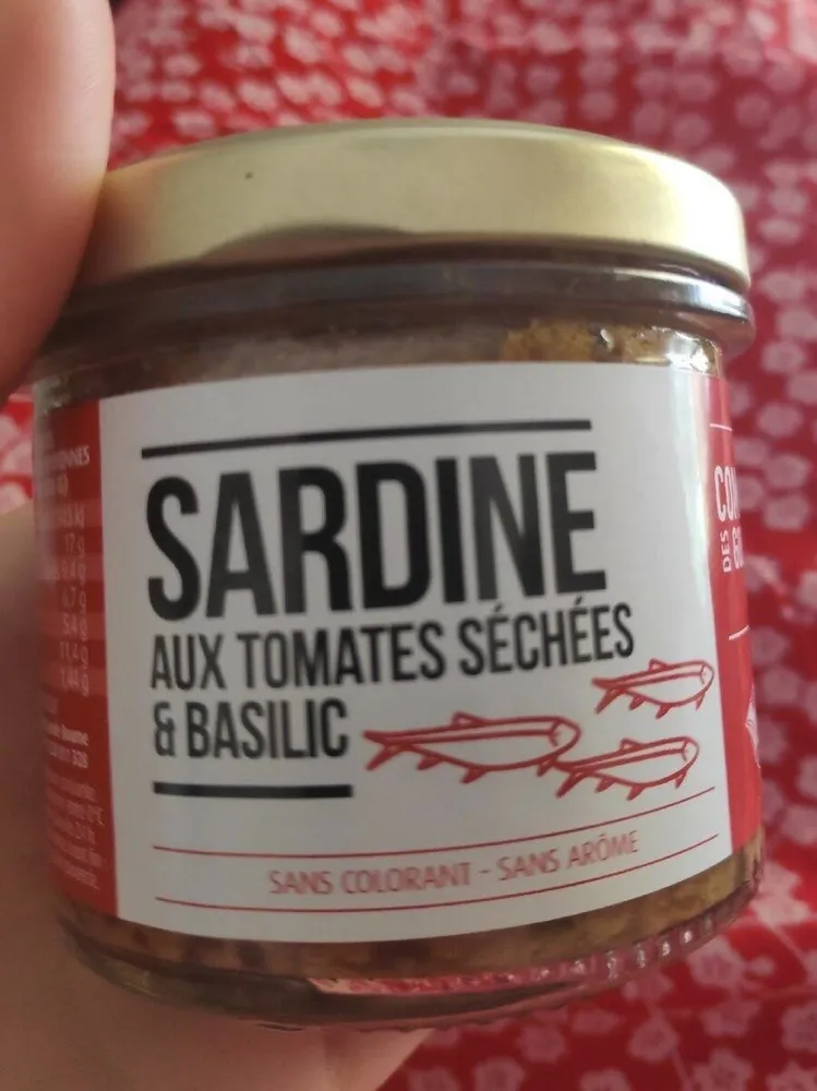Sardine aux tomates séchées et basilic