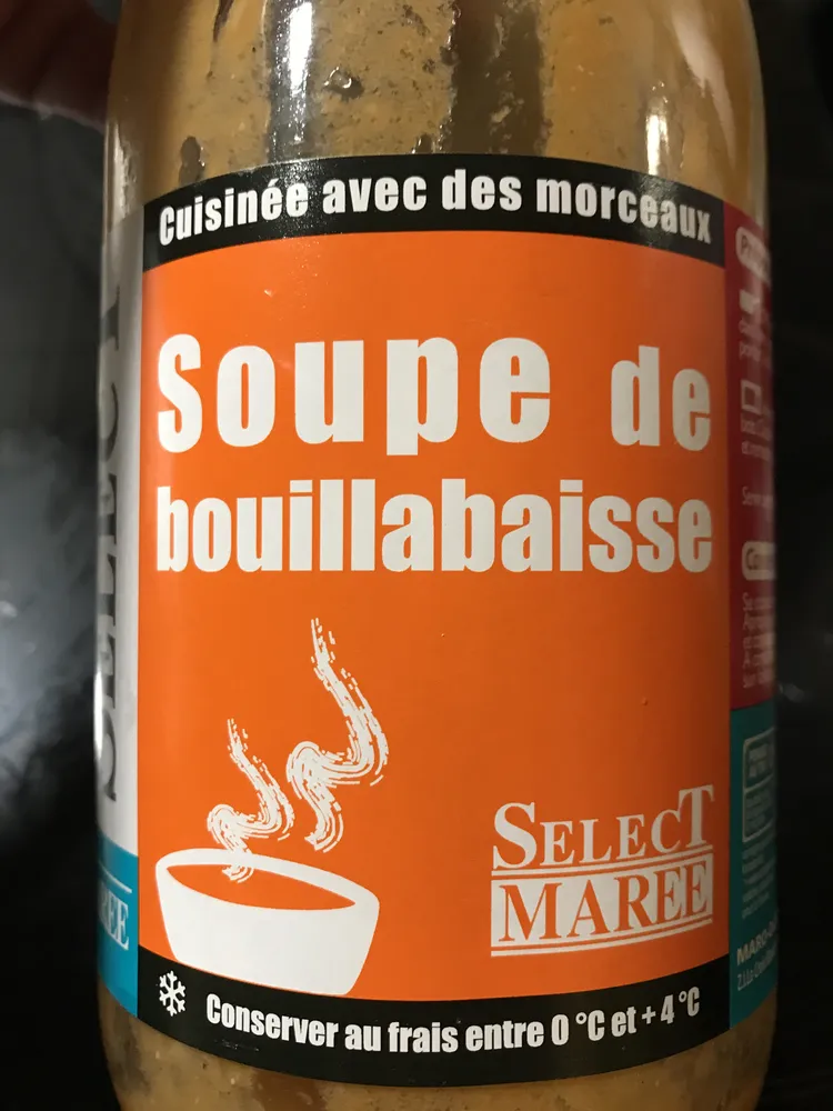 1KG Soupe Bouillabaisse Avec Morceaux