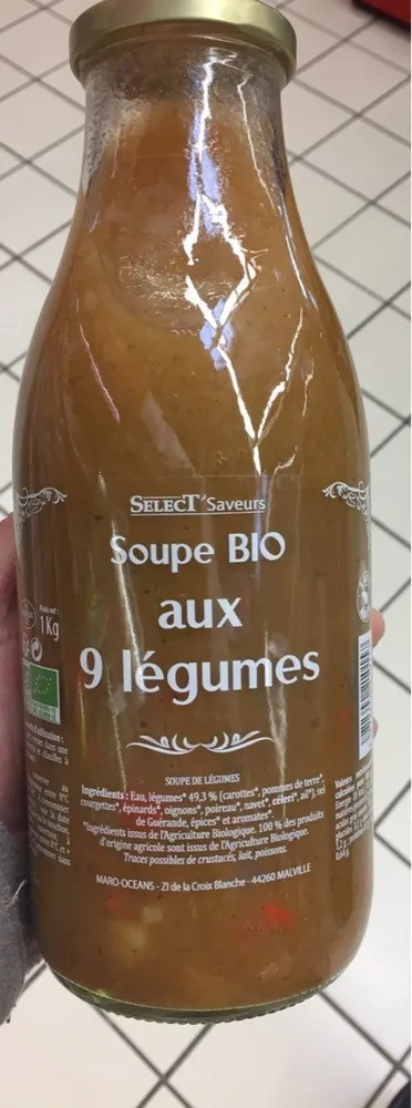 Soupe bio aux 9 legumes
