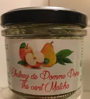 Chutney de pomme poire thé vert matcha