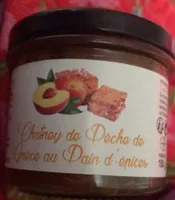 Chutney de peche de grece au pain d epice