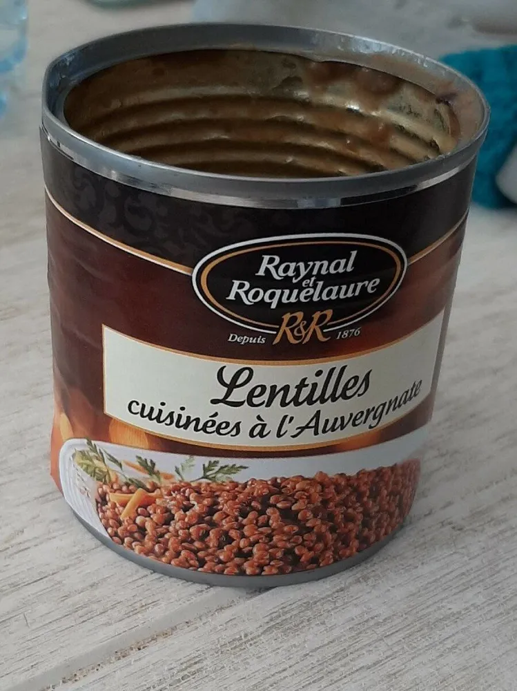 Lentilles cuisinées à l'auvergnate