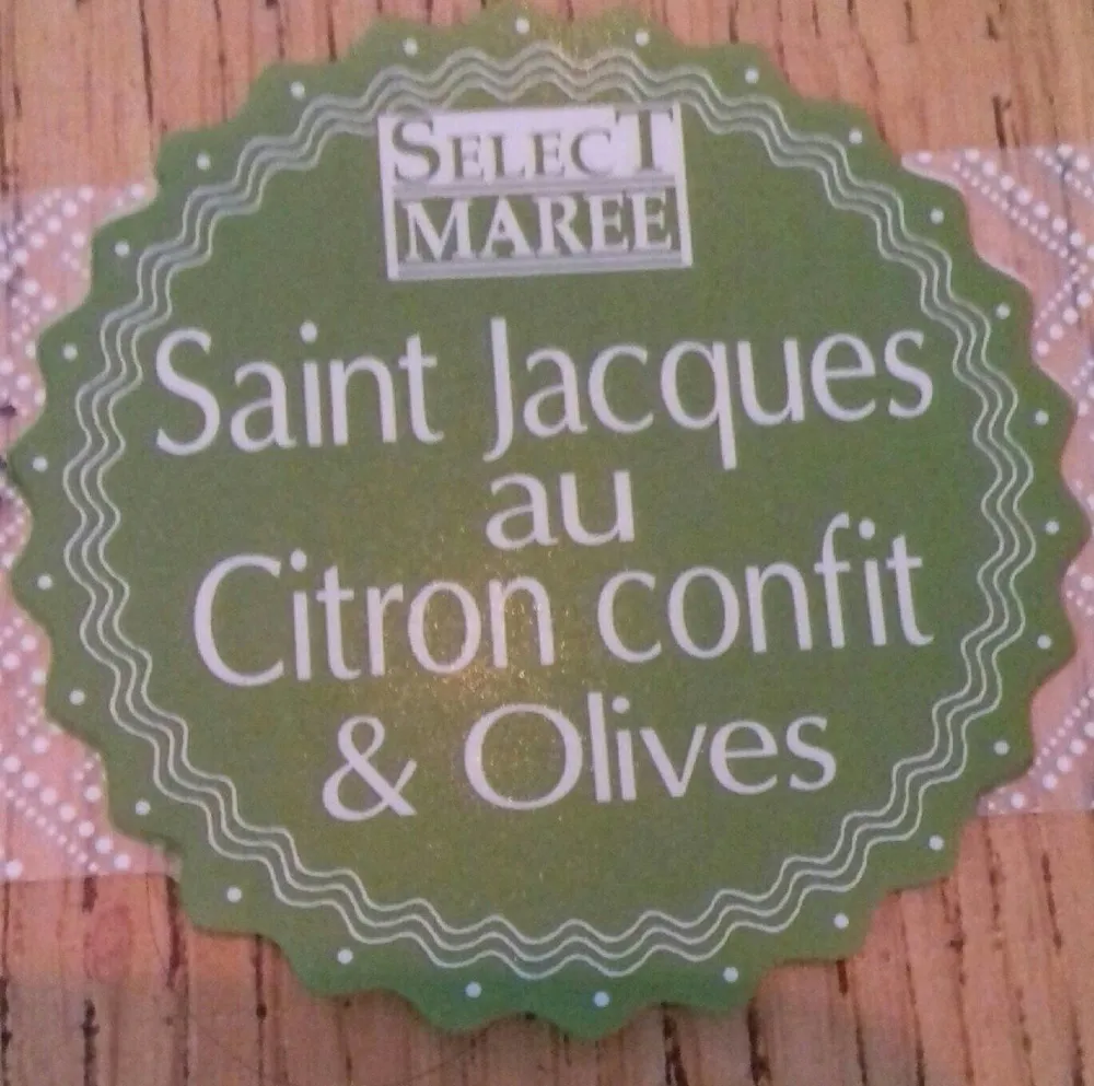Saint Jacques au citron confit & olives