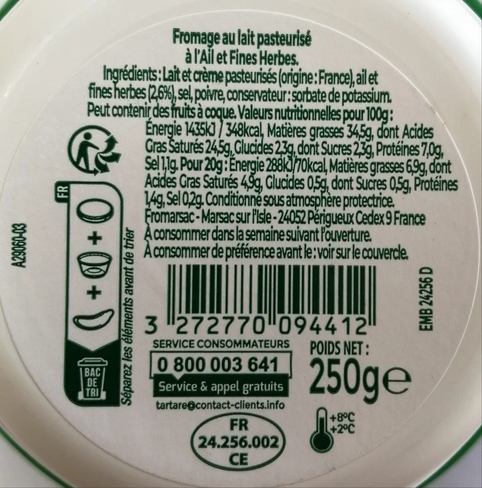 L'original tartare ail & fines herbes