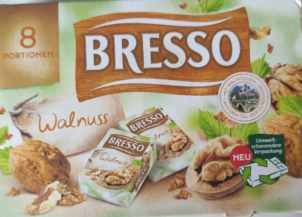 8 Frischkäse-Portionen - Walnuss