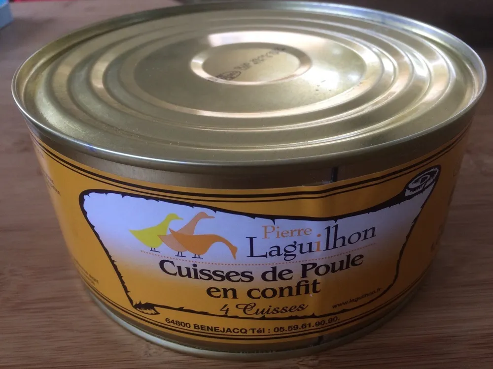 Cuisses de poule en confit