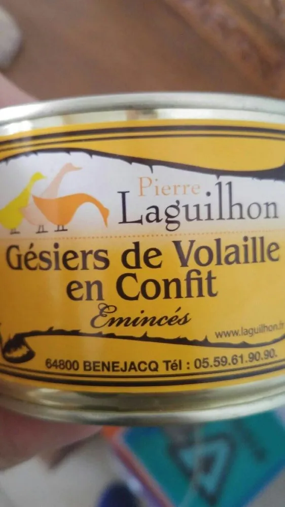 Gesiers de volaille en confit
