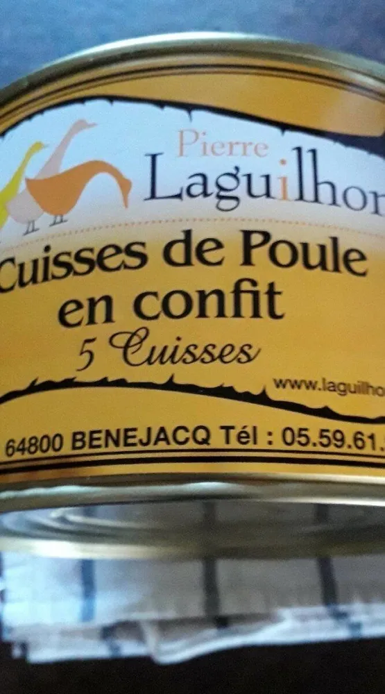 Cuisse de poules en confit