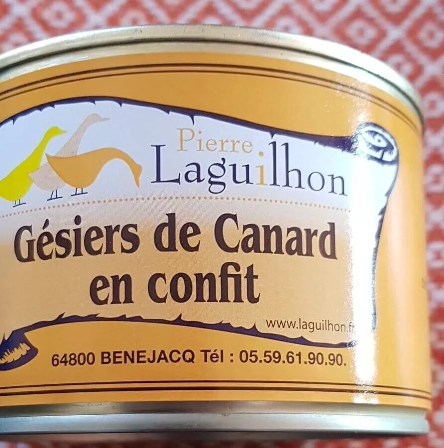 Gésiers de canard en confit