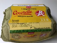 Oeufs fermier moyens label rouge Poules elevees en plein air