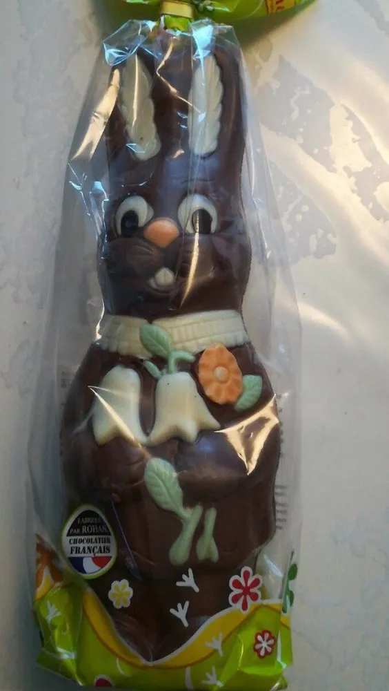 Moulage de chocolat au lait décoré
