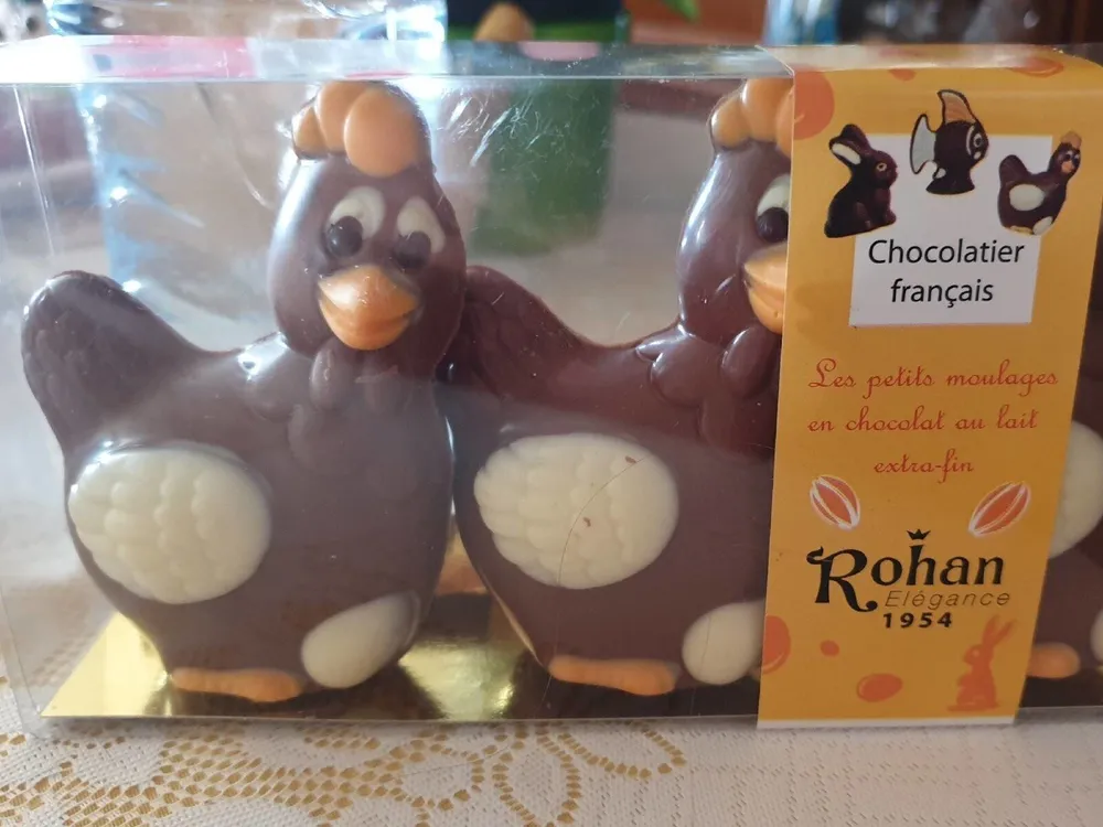 Les petits moulages en chocolat au lait extra fin