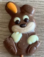 Sucette de chocolat au lait