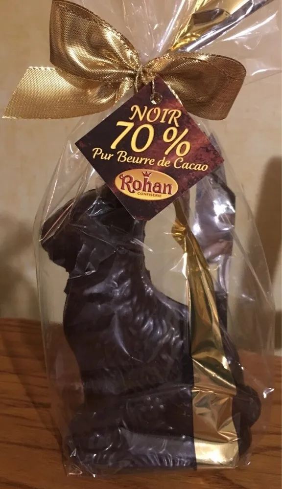Moulage Poule/Cloche/Lapin au chocolat noir 70 % de cacao