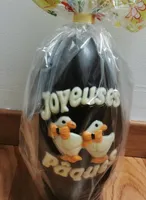Moulage de chocolat noir
