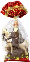 Moulage de chocolat au lait décoré