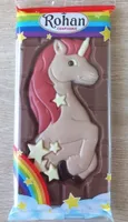 moulage de chocolat au lait décoré
