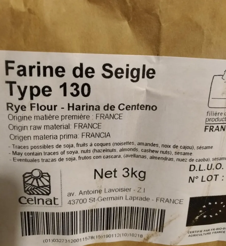 Farine de seigle T130