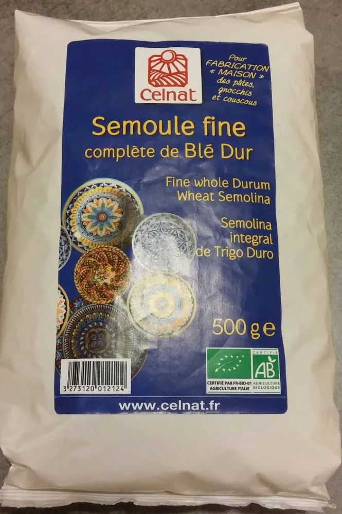 Semoule fine complète de blé dur