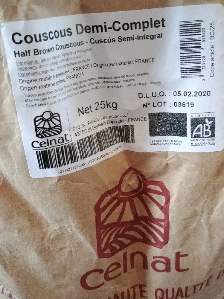 Couscous demi-complet