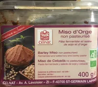Miso d'orge non pasteurisé - 400g