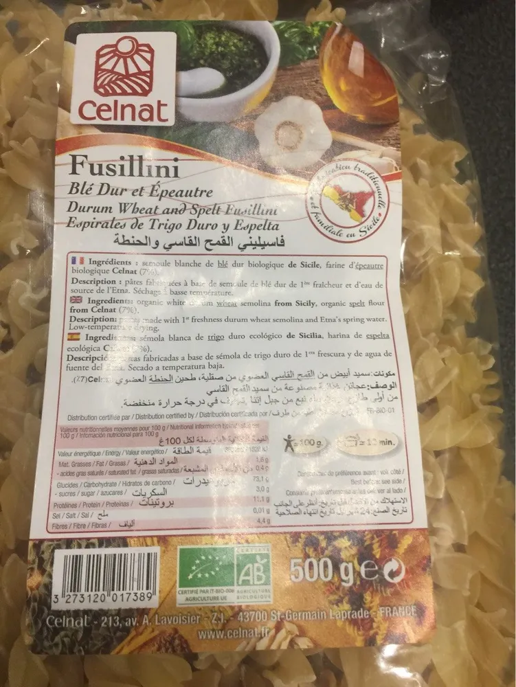 500G Fusillini a L'epeautre