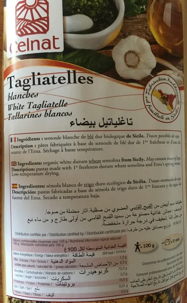 Tagliatelles blanches